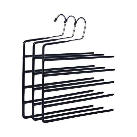 4-Tier Space Saving Pants Hangers (3) - Picture 3 of 4